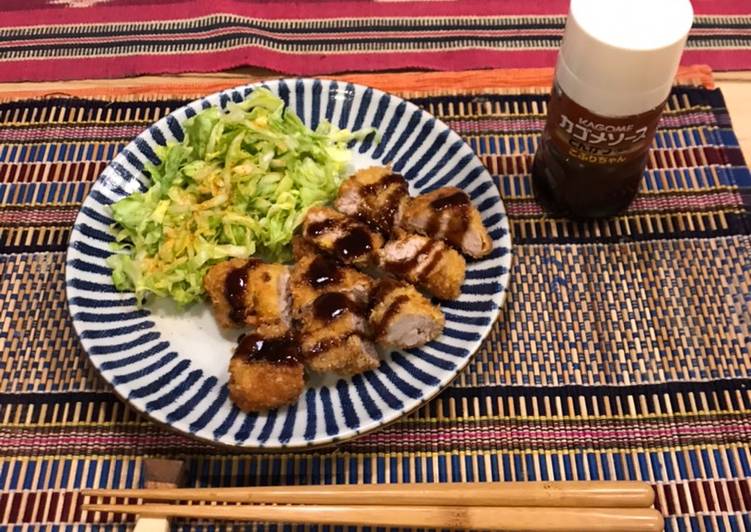 Recipe of Homemade Tonkatsu- classic Japanese pork cutlet