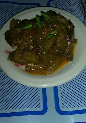 Foto resep Terong ungu berbumbu pedas