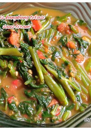 Foto resep Tumis kangkung terasi saus tiram