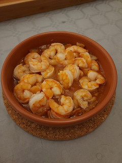 Una foto de Gambas al ajillo