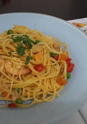 Foto resep Spaghetti pedas ala thailand