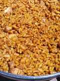 Paella a banda con tropezones