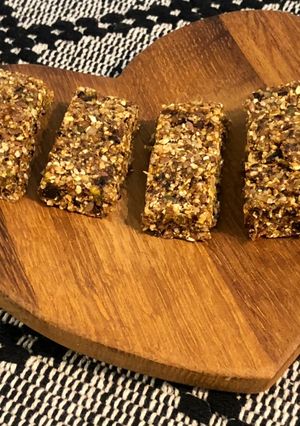A picture of Prune Pistachio Almond Bars.