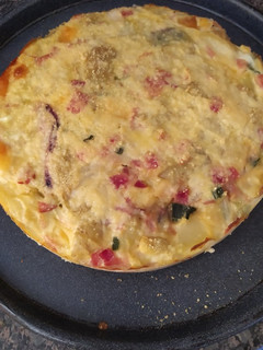 Una foto de Tortilla de papa al horno... parece mentira pero es posible.