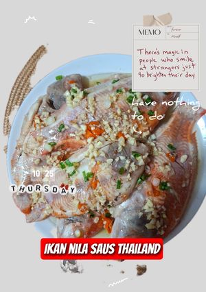 Foto resep Ikan Nila kukus saus manis Thailand (versi asam jawa)
