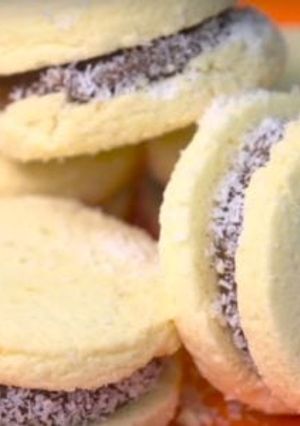 Una foto de Alfajores de maicena 
