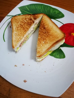Una foto de Sándwich vegetal de atún