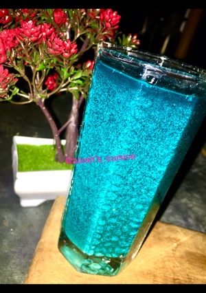 Blue pineapple juice ainihin hoton girkin