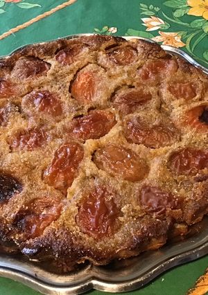 Une photo de Flan façon tarte abricots et sarrasin