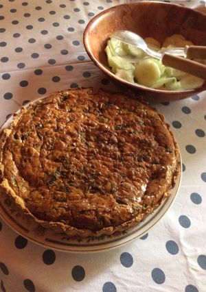 Una foto de Quiche de champiñones