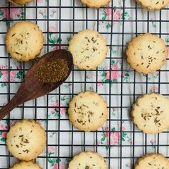 A picture of Eggless Zeera Biscuits (Bakery Style).