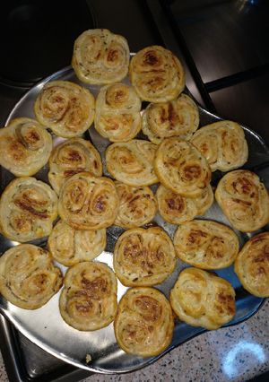 Una foto de Palmeritas saladas de salmón
