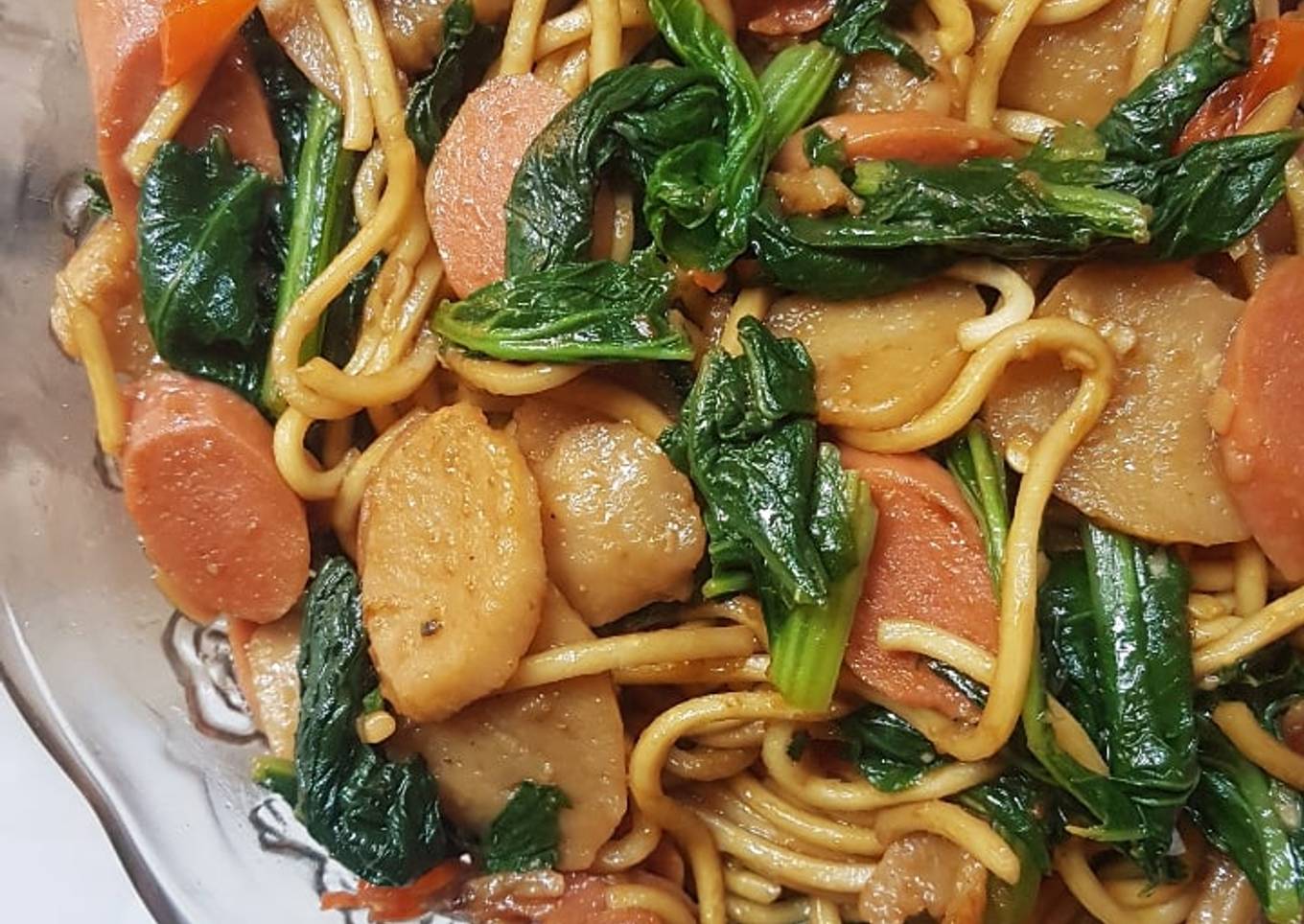 Mie goreng jawa mandi sosis