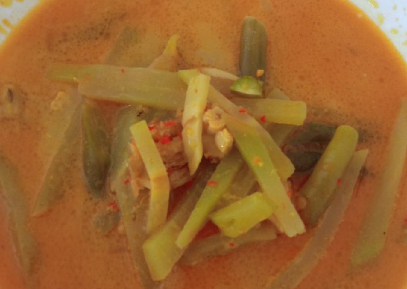 Lodeh Labu Siam Tempe (No Santan, Pakai Fiber Creme)