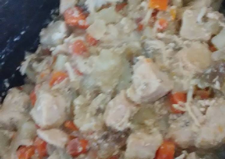 Steps to Make Perfect Paleo Chicken Pot "pie"