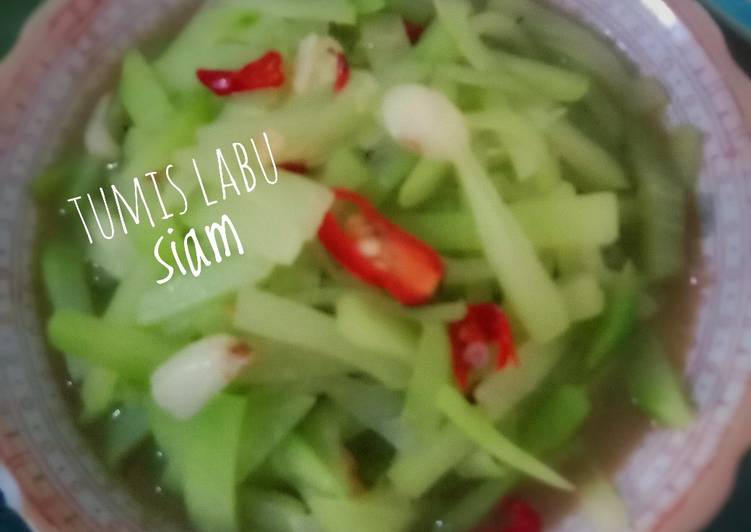 Tumis labu siam super simple