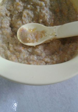 Foto resep Mpasi 8m+(belajar naik tekstur)