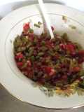 Ensalada de nopales con polvo de camarón y chía