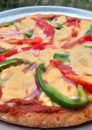 A picture of Vegetables Pizza.