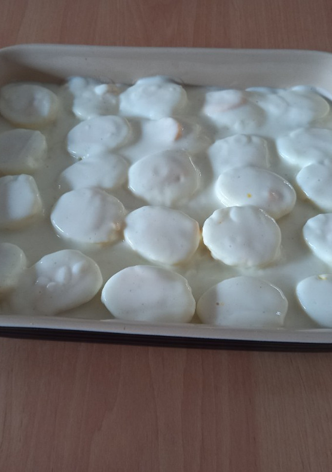 Una foto de 253. Huevos con bechamel