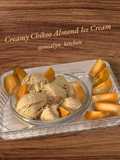 Creamy Chikoo Almond Ice Cream
