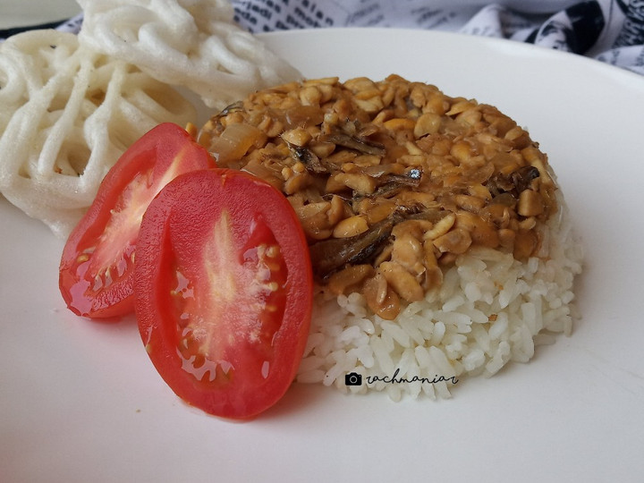 Cara Buat Nasi tim tempe teri Enak Terbaru