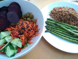 Monday Night Salad with Quinoa & Asparagus