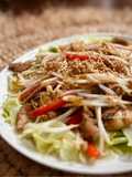 Pork Stir Fry Beansprouts on Lettuce (Lettuce Siram Tumis Babi Toge)