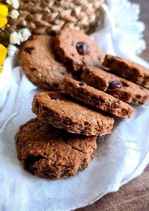Une photo de Cookies à la farine de seigle et pépites de chocolat !!!!