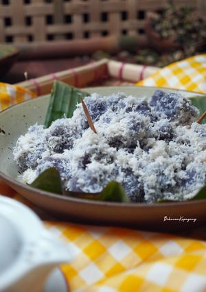 Foto resep Cenil Singkong Bunga Telang