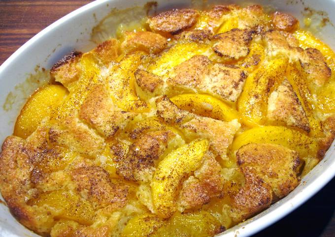 Super Easy Peach Cobbler