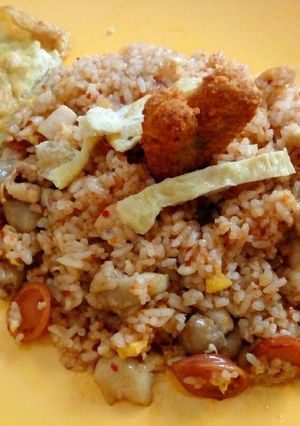 Foto resep Nasi goreng ayam pedas