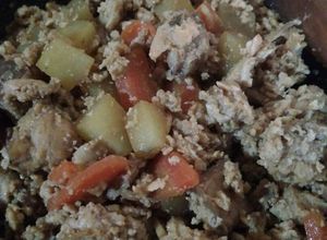 Foto resep Orek telur, wortel, kentang, ikan/daging