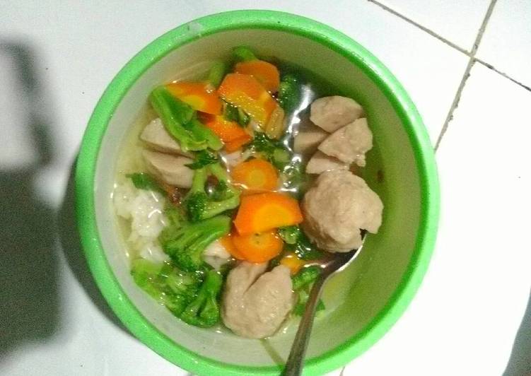 Resep Sup brokoli bakso, Lezat Sekali