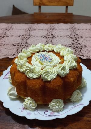 عکسی از دستور کیک پرتقالی با پودر آماده