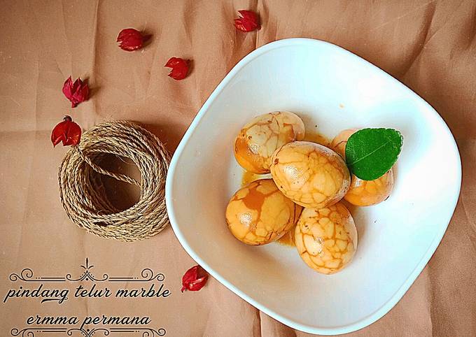 Resep: Pindang telur marble Ekonomis