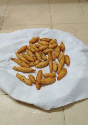 A picture of Andhra snack - Pillarakayalu.