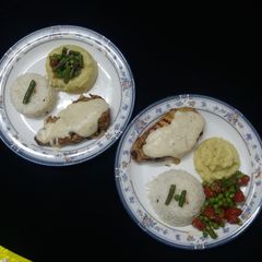 A picture of Chicken steak.