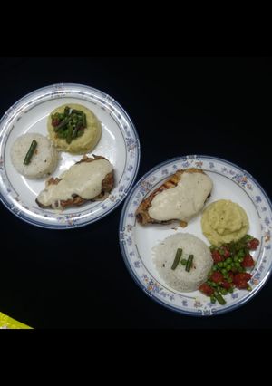 A picture of Chicken steak.