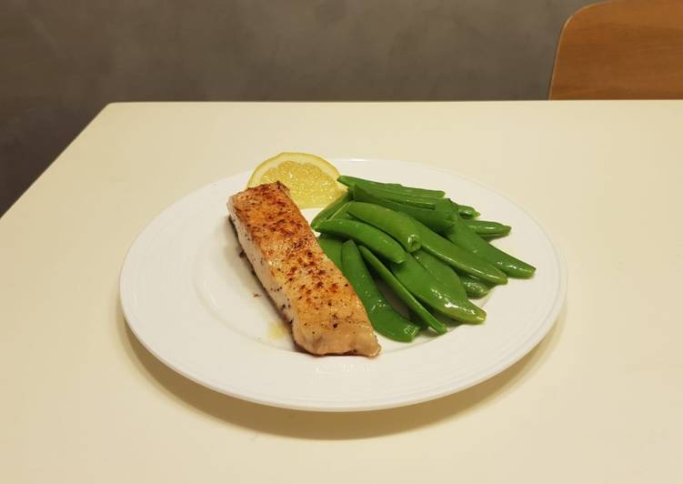 How to Prepare Homemade Simple Salmon steak