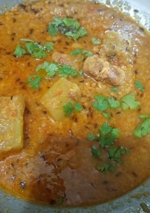 A picture of Moong ki gravy wali daal.