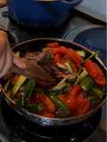 Bistec ala Mexicana with Lentils
