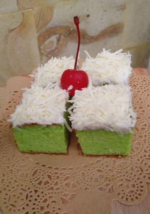 Foto resep 40. Cake Pandan Keju (tanpa mixer)