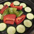 Guarnición calabacín y pimientos saludable LG Smart Inverter