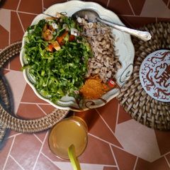 A picture of Rice and beans(garau garau).