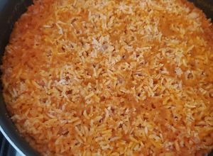 Una foto de Arroz rojo