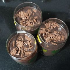 A picture of Thick cold Chocolate Milk shake.