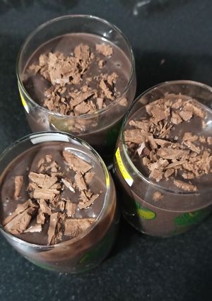 A picture of Thick cold Chocolate Milk shake.
