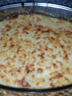 Una foto de Brócoli con bechamel gratinado