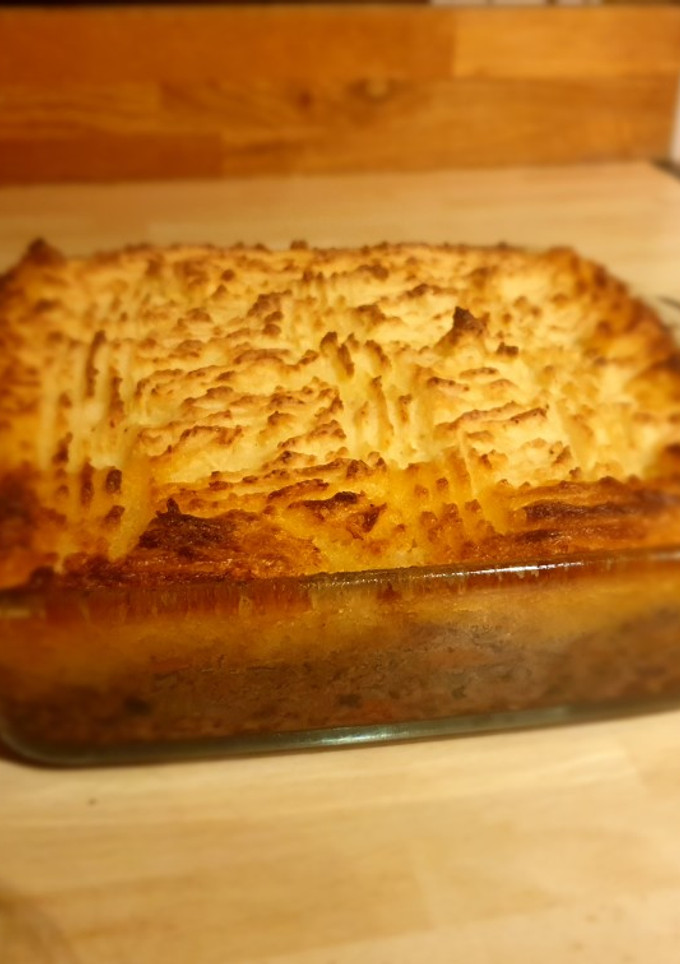 Una foto de Cottage pie delicioso